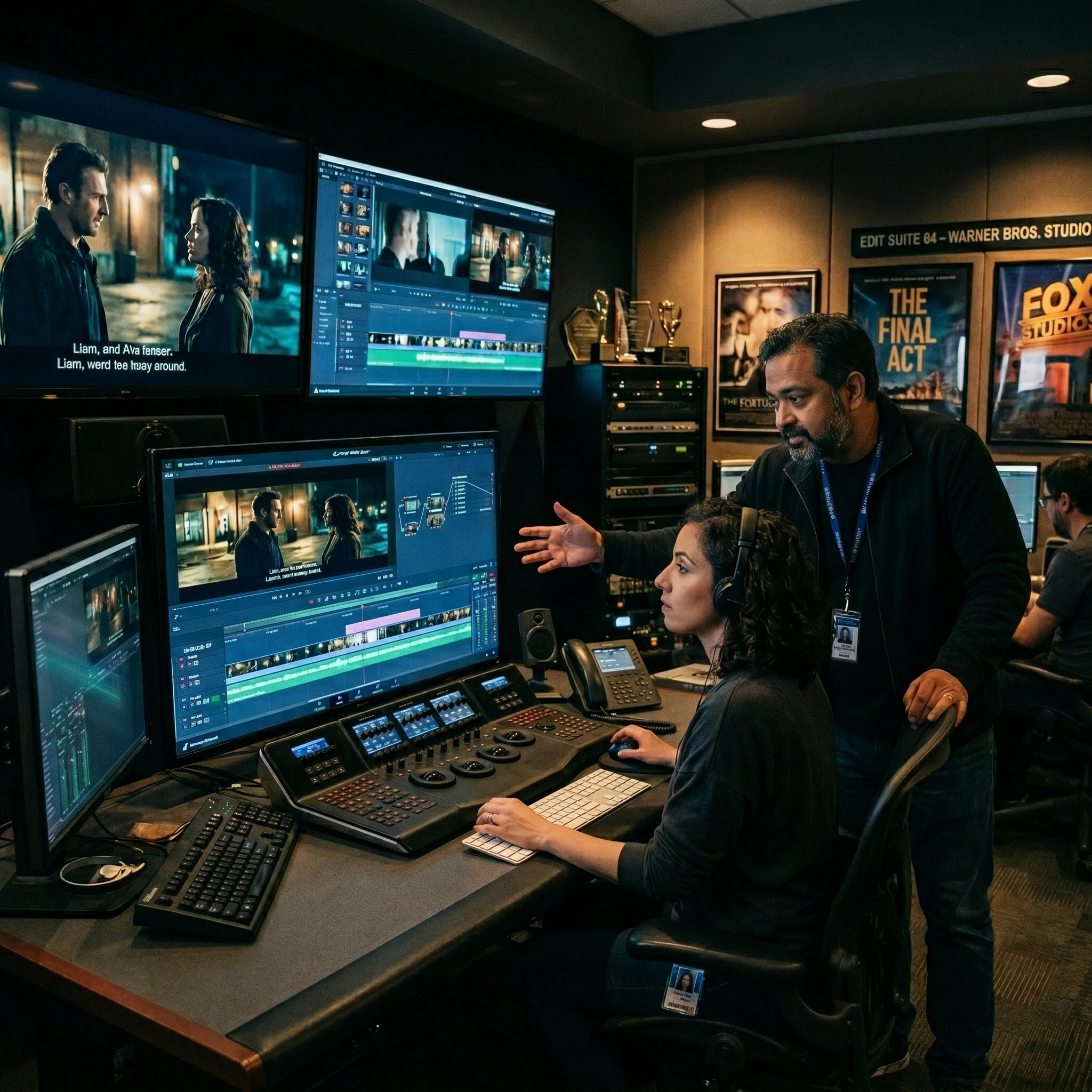 Professional Video Editing studio training environment